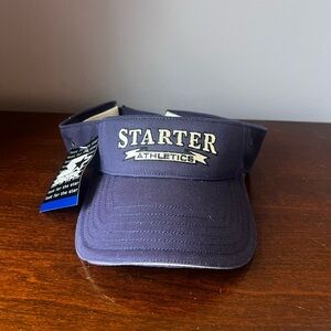 Starter Athletics Navy‎ Blue Visor NWT Vintage